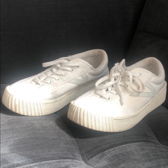 Tretorn | Shoes | Tretorn Nylite Bold Canvas Vintage White Platform | Poshmark